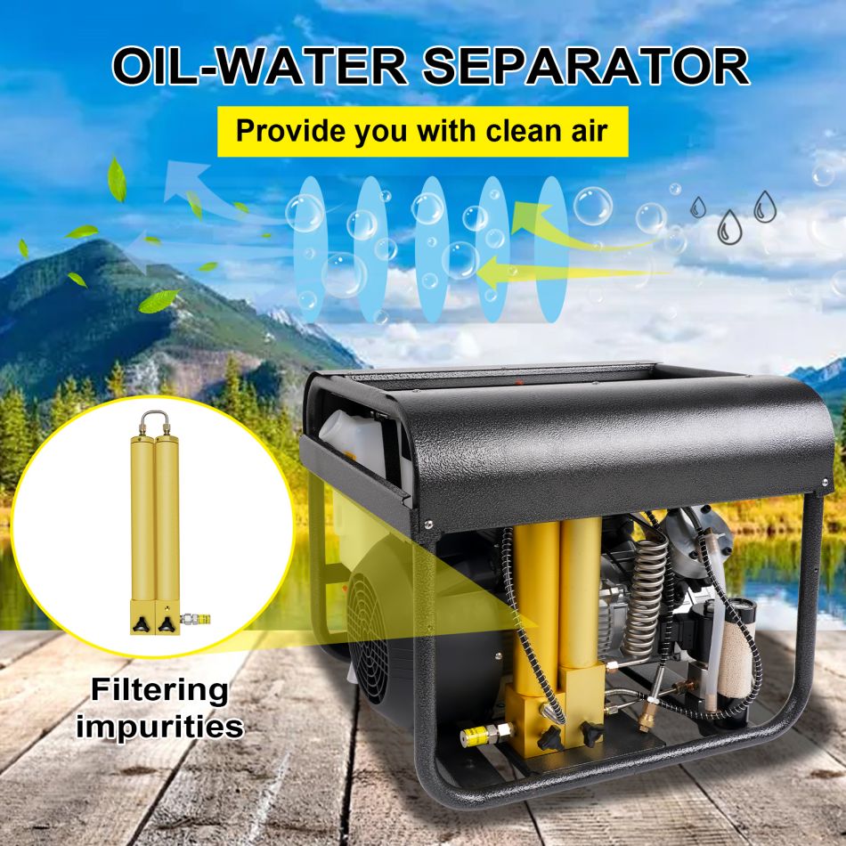 scuba compressor oil and water filter