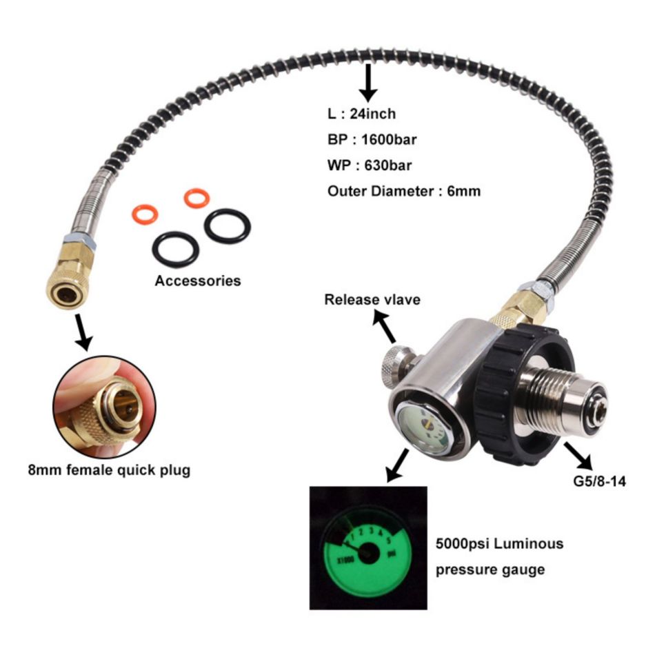 4500Psi 300bar High Pressure Valve