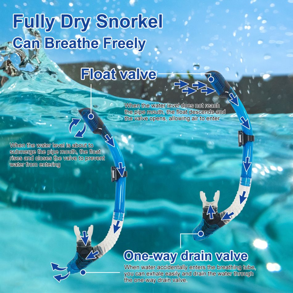 Fully Dry Snorkel Tube